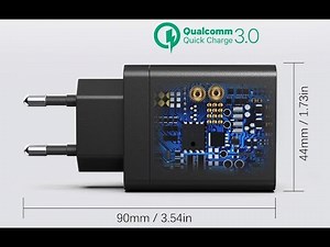 JOOMFEEN Quick Charge 3.0 Charger Adapter USB C, QC 3.0 30W 6A 4 Ports - UNBOXING