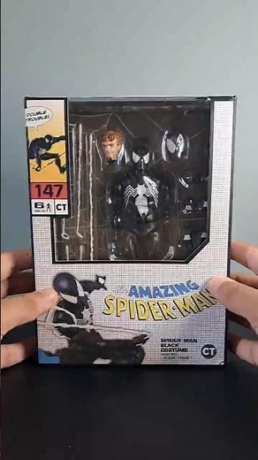 QUICK REVIEW- SpiderMan black suit 147 CT TOYS MAFEX #spiderman #cttoys #marvel #actionfigures #toys