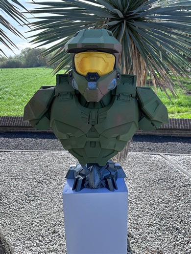 Halo Master Chief Statue Bust Life Size - Etsy