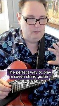 The best way to play a seven string guitar! #guitar #guitarlessons ar