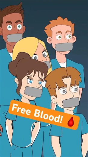 Fake Blood DONATION?! twisted dark humor funny animation 🧛‍♂️🧃
