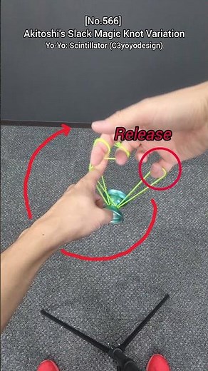 [No.566]🪀Today's Yo-Yo Trick & Tutorial: Akitoshi's Slack Magic Knot Variation #yoyo #yoyotricks