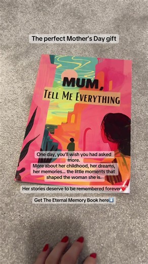 One day, you’ll wish you had asked more. More about her childhood, her dreams, her memories… the little moments that shaped the woman she is. This book is my way of saying, Mum, tell me everything. Her stories deserve to be remembered forever❤️ #mothersday #giftsforher #promptbook #mumlife #motheranddaughter