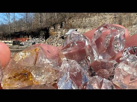Mining Herkimer Diamonds on the Surface!