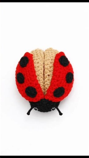 Crochet Ladybug 🐞 | Easy Handmade Cute Toy #shorts
