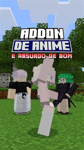 BEST ANIME ADDON FOR MINECRAFT BEDROCK #minecraft #foryou #shots