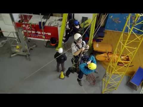 Fall Arrest rescue with a Simple Deviation/Tension lines.