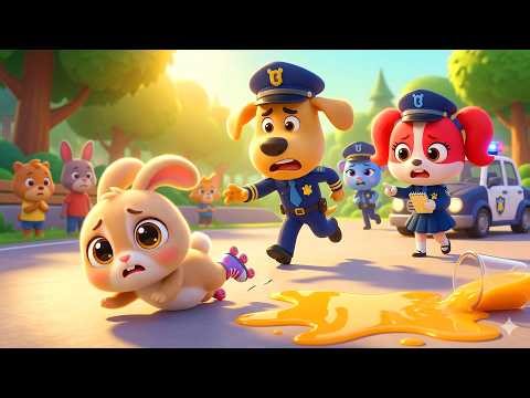 What Happened to the Little Bunny on the Road?! 😱🐰🚨 | Sheriff Labrador Cartoon