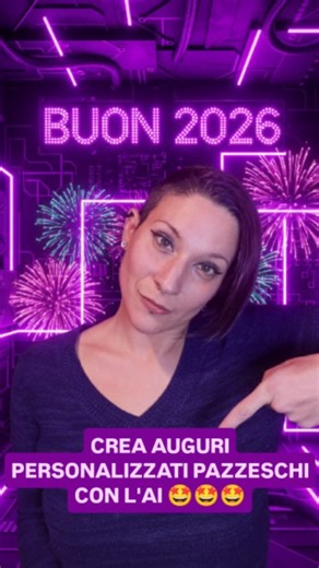 AleksTechTips | IA | App | Tutorial | Tips | Tecnologia on Instagram: "Stanco delle solite immagini di auguri di buon anno?? Salva questo tutorial, ti spiego come crearle personalizzate con l'intelligenza artificiale, trovi il link per il prompt nel primo commento, commenta con ❤️ se questo video ti è piaciuto, condividilo e seguimi per altre tips sulla tecnologia!💜 buon 2026!💜 #tecnologia #techtok #gemini #meta #aitools"