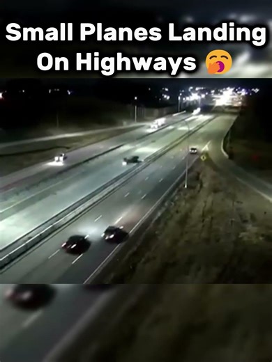 Not Only Small Planes Land On Highways! #aviation #shorts