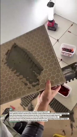 Perfect Tile Leveling System Installation #tileleveling #tilingtools #constructiontips