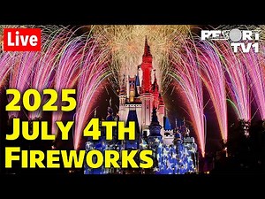 🔴Live: 2025 July 4th Fireworks at Magic Kingdom on July 3rd - Walt Disney World Live Stream