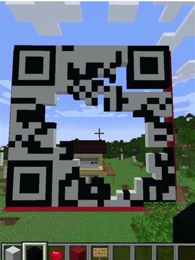 Do you want to troll your friends in minecraft?? #minecraft #rickroll #qrcode