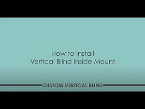 Veneta™ Vertical Inside Mount Installation