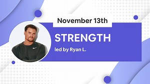 STRENGTH WORKOUT - 13th NOVEMBER 2023