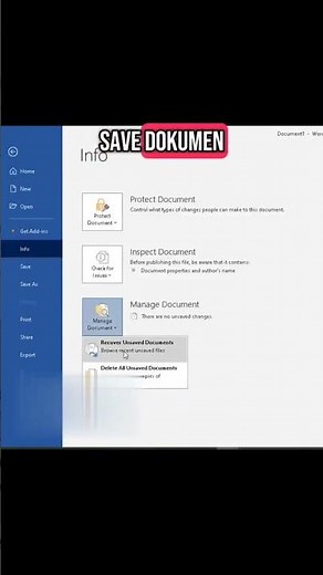 how to restore unsaved word documents #word #shortsvideo #ytshort #video #how