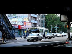 (2) train Shuttle Bus Action and BX21 / BX19 Bus at 174th Street / Southern Blvd.