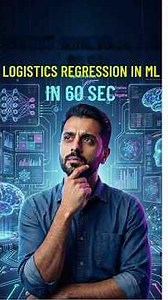 Logistic Regression in 60 Seconds #machinelearning #aicourses #regresion #ai #logicmojo
