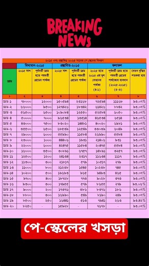 প্রস্তাবিত পেস্কেলে আপনার বেতন কত বাড়লো? #payscale #shortsfeed #youtubeshorts #govtjobs