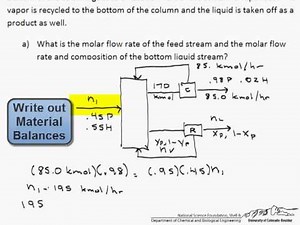 Distillation of a Two Component Mixture (Part - 1) Video Lecture | Mass Transfer - Chemical Engineering