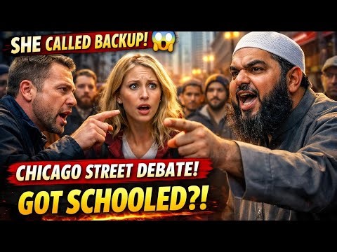 🇺🇸🔥Chicago Street Debate‼️CHRISTIAN Jumps In To Save Her... But Got Schooled Instead! *MUST WATCH*