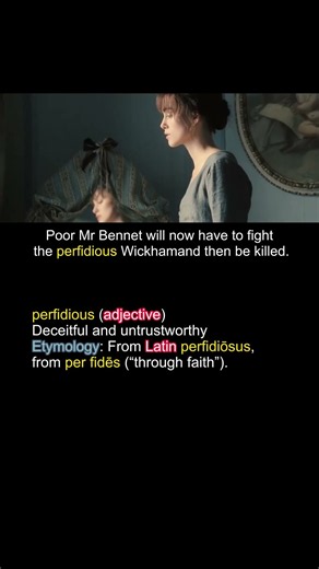 Word of the Day: 'perfidious' Cinematic Tutorial #vocabulary #shorts #educational