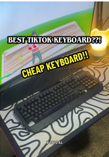 This might be the best, cheapest keyboard out there 😭 #keyboard #tiktokshop #freeshipping #bigsale #keyboardasmr