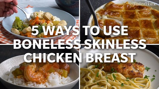 60K views · 235 reactions | Ready for a tasty new take on a classic dinner staple? You'll be inspired to switch things up with these easy chicken breast recipes. Get more cooking ideas here: https://trib.al/GadZmR6 | Taste of Home | Facebook