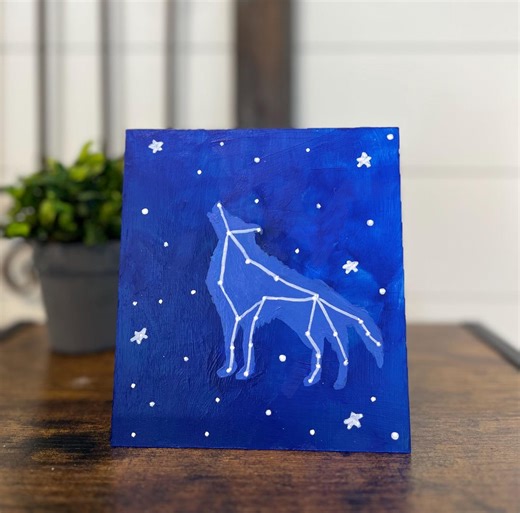 Wolf Constellation Suncatcher - Etsy