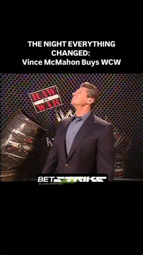 wrestlendgame on Instagram: "This was the moment that changed wrestling forever. RAW on TNN. Nitro on TNT. The first—and last—simulcast in wrestling history. And standing in the center of it all was Vince McMahon, announcing the unthinkable on March 26, 2001: He bought WCW. The Monday Night Wars, after years of ratings battles, talent jumps, and pure chaos, were officially over. Vince reading off WCW’s roster and asking the crowd who to “keep” wasn’t just theatrics… it was a symbolic burial of h