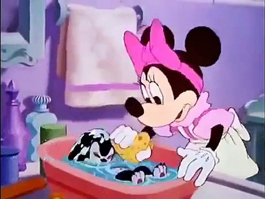Disney HD Cartoons - Cleo, Minnie Mouse - Bath Day