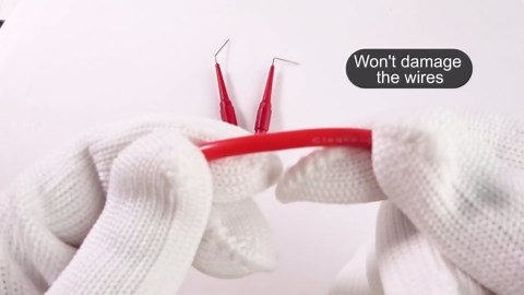 Goupchn Back Probe Kit Banana Plug to Copper Alligator Clip Automotive Test Leads Set with 3 Configurations Back Probe Pins Extended Length Probes for Car Repairing Diagnostic