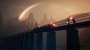 Durable, Alien Train, Train Into An Alien Planet. Free Stock Video