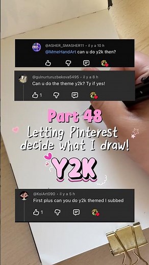 Part 48| Y2K ✨ Pinterest choosed what I draw #pinterest #art #trend #drawing #creative #y2k #sketch
