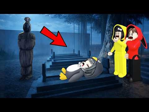 Yuta, Mio, and Celine Gugugaga Penguins Guard the Graveyard on Day 4 || ROBLOX