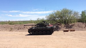 Video of the M18 Hellcat Tank, firing it's 76mm gun at CowTown Range Arizona. | Cowtown Range Arizona