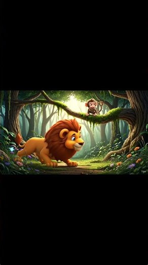 The simba meets rabbit and monkey 🐒🦁🐇#lion#funny #poormonkey#cartoon#rabbit #king#shorts#viralshorts