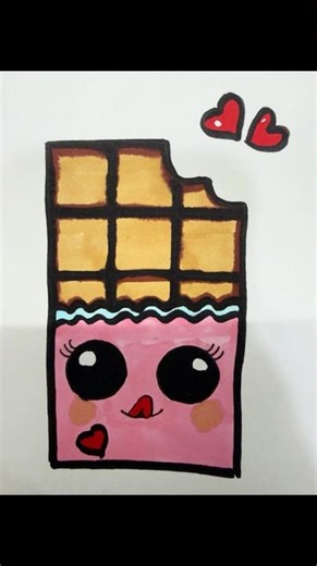 Easy Chocolate Drawing#easydrawing #chocolatedrawing #drawingforkids #cute #shorts #viral #trending
