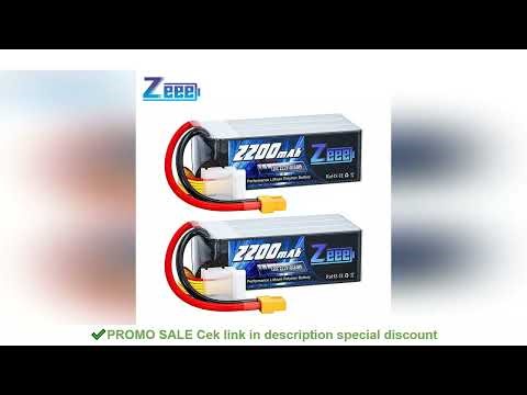 Zeee 6S 2200mAh Lipo Battery 22.2V 120C Softcase with XT60 Plug for RC Car Truck Tank RC Airplane FP
