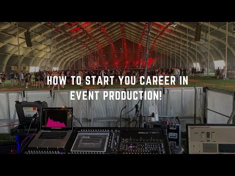 How to start your career in event production! | How to become a lighting & Sound Engineer