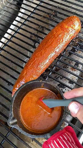 Chipotle orange bourbon glazed pork tenderloin! 🥃 🍊 Pork tenderloin is an amazing cut that works with so many flavors. 🐷 #porktenderloin #bourbonwhiskey #grilledpork #bbqpork #traegergrills #bourbon #dinnertime #cookingvideos #meatsweats #thisjewcanque | This Jew Can Que