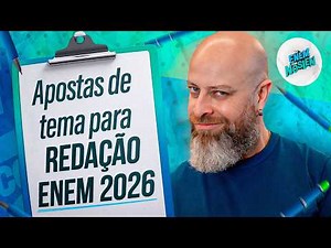ENEM 2026 Essay Topics: See the predictions!