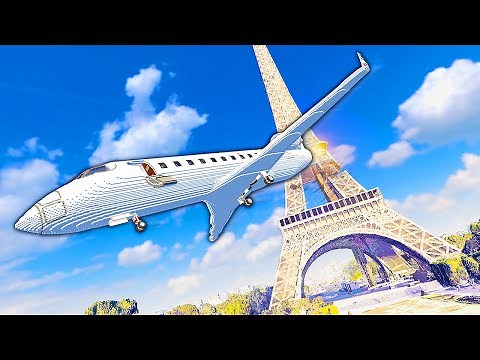 Plane Emergency Landing in PARIS - Teardown Mods Gameplay