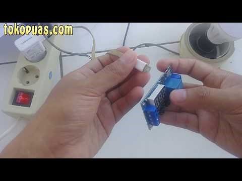 cara setting delay timer digital detik countdown otomatis