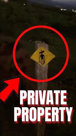 This Creepy Sign Was Meant to Scare You