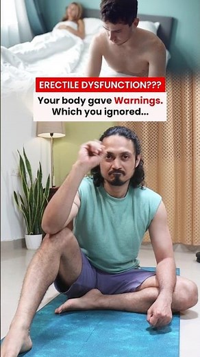 Here are the WARNING signs of Erectile Dysfunction