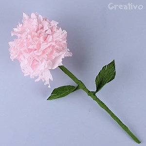 Wie man realistische Hortensien aus Krepppapier herstellt 🌸 | Creativo Deutschland