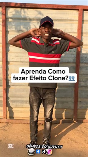 2.5K views · 109 reactions | "Descubra o segredo do efeito clone! Aprenda a criar ilusões incríveis como essa e impressione seus amigos! #EfeitoClone #IlusãoÓptica #CapCut #GêmeosDigitais" | Gêmeos-Do Kuyuyu | Facebook