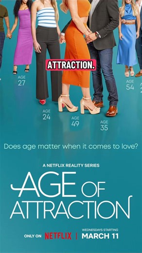 Does age matter in a relationship? #ageofattraction #netflix #realitytv #netflixreality #shorts