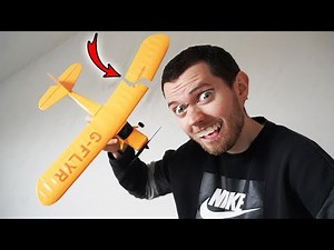 New RC airplane destroyed after 1 minute 😨! - Hobbyzone Champ G-flyr tested! (for beginners)